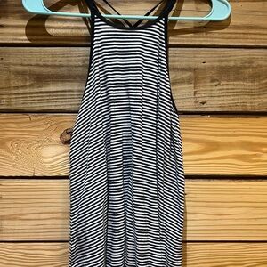 Hollister Black and White Striped Tank